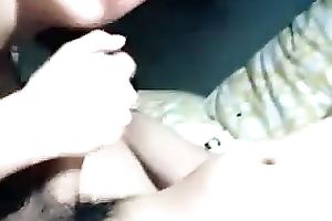 Fantastic sweet glamorous dark brown sweetheart of my buddy sucked his unbending prick