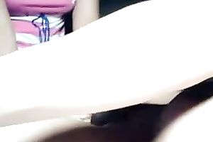 Fantastic sweet glamorous dark brown sweetheart of my buddy sucked his unbending prick