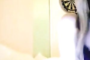 Pallid light haired cowgirl was topping my buddy like a real slut