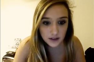 Cute legal age teenager GF looks so hawt on livecam as this babe receives all nude and rubs her cunt