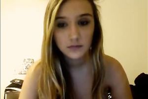 Cute legal age teenager GF looks so hawt on livecam as this babe receives all nude and rubs her cunt