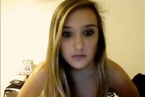 Cute legal age teenager GF looks so hawt on livecam as this babe receives all nude and rubs her cunt
