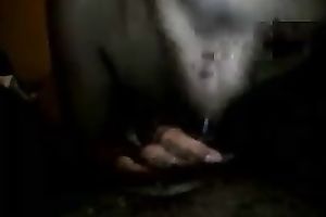 Mature slender Malay woman eats my black skin shlong on webcam