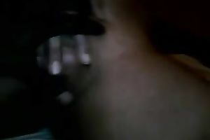 Mature slender Malay woman eats my black skin shlong on webcam