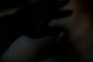 Mature slender Malay woman eats my black skin shlong on webcam