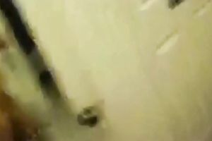 Beautiful and breasty Desi dark brown self shooting in bikini