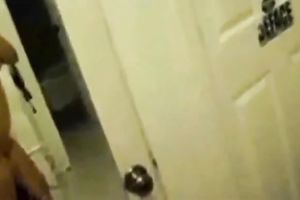 Beautiful and breasty Desi dark brown self shooting in bikini