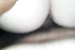 Closeup view of precious pink love tunnel and large penis penetration in it