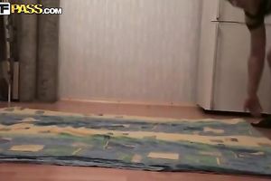 Frisky taut Russian legal age teenager Nastya receives her pointer sisters sucked