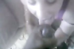 Cum-addicted bimbo sucks my BBC like a natural born 10-Pounder sucker