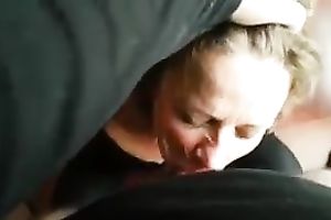 Blond haired cheating wife of mine knows no other fun than to engulf me