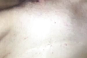 Shagging my slutwife missionary style after teasing her with large sex toy