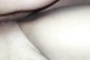 Shagging my slutwife missionary style after teasing her with large sex toy