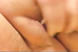 Kinky kinky unattractive fatso with massive fat haunches was petting herself with toy