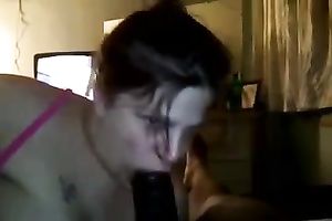 Voracious for spunk white dark brown sucked my buddy's giant BBC