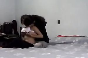 Long haired guy strips and eats small brunette hair black cock sluts