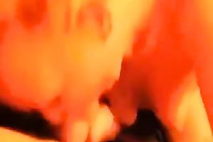 Amateur bosomy skinny hoe of my buddy worked on his weenie with her throat