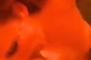 Amateur bosomy skinny hoe of my buddy worked on his weenie with her throat