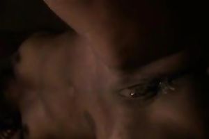 Kinky skinny nympho naked her soaking bawdy cleft after the fuck