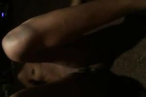 Kinky skinny nympho naked her soaking bawdy cleft after the fuck