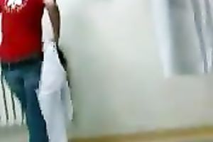 Spy video of my blond coed changing her clothes in college room