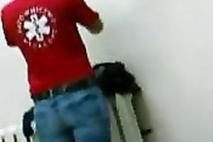 Spy video of my blond coed changing her clothes in college room