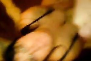 Cute brunette hair college bitch in glasses takes facial from me