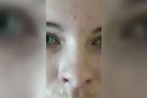 Slut wife gets turned on by big facial