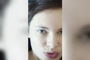 Slut wife gets turned on by big facial