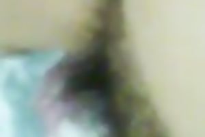 My honey with flat tits and hairy twat on the amateur clip