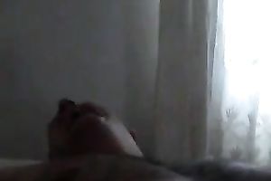 Asian chubby faced wifey of white buddy is busy with blowing him