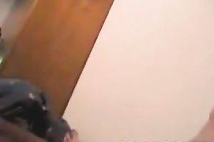 Cute and concupiscent girlfriend filmed during orall-service session