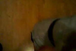 Cum lust golden-haired office doxy sucks my large dong and takes mouthful