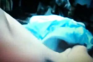 Adorable amateur dark brown cheating wife films herself masturbating