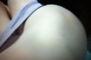 Adorable amateur dark brown cheating wife films herself masturbating