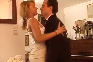 Naughty and lean redhead playgirl blows jock and bows over on the sofa