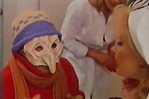 Hot golden-haired nurse loved to acquire drilled hard in hospital