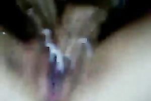 I like to stick the handle of my brush in my smoothly bald slit