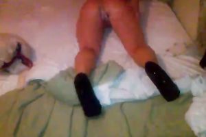 Sultry dark brown honey with gorgeous wazoo is rubbing her bottom sensually