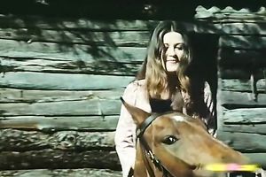 Mesmemizing redhead chick on the bed fondled and tempted