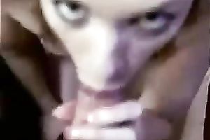 Blond haired dilettante playgirl sucked my beefy penis like a eager one