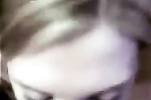 Blond haired dilettante playgirl sucked my beefy penis like a eager one