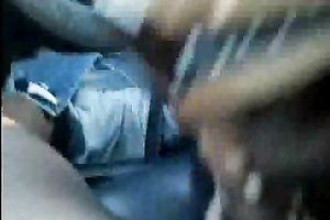 Black crack floozy sucks my BBC in car for 10 bucks