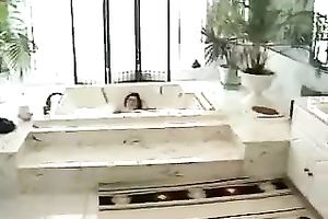 Appetizing brunette hair temptress deepthroats her lover's wang like a pro