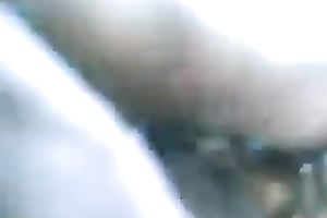 Indian wench with natural mounds was face hole drilled by 2 chaps (MMF)