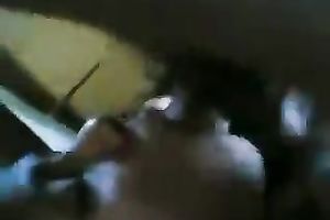 Indian wench with natural mounds was face hole drilled by 2 chaps (MMF)