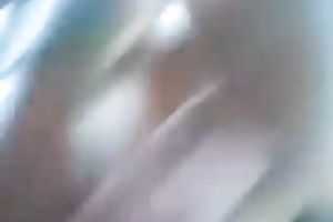 Indian wench with natural mounds was face hole drilled by 2 chaps (MMF)