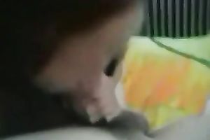 Two dilettante Chinese dark haired ladies work on strong 10-Pounder (FFM)