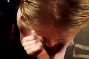 Comely golden-haired neighbour white wife gives me head on her 18th birthday