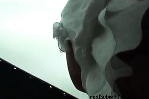 Adorable blond skanky playgirl on the street filmed upskirt